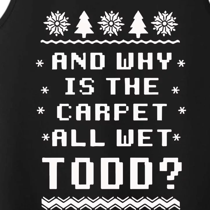 National Lampoons Christmas Vacation Todd And Margo Performance Tank