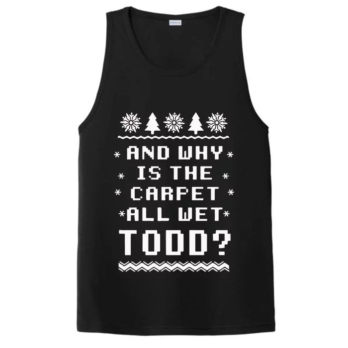 National Lampoons Christmas Vacation Todd And Margo Performance Tank