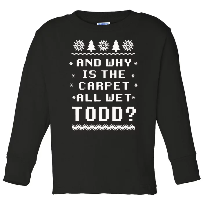 National Lampoons Christmas Vacation Todd And Margo Toddler Long Sleeve Shirt