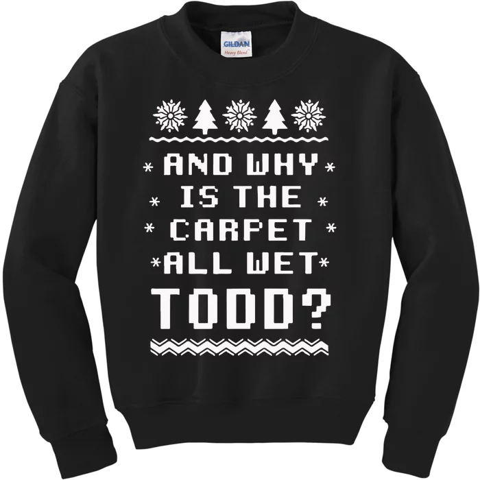 National Lampoons Christmas Vacation Todd And Margo Kids Sweatshirt