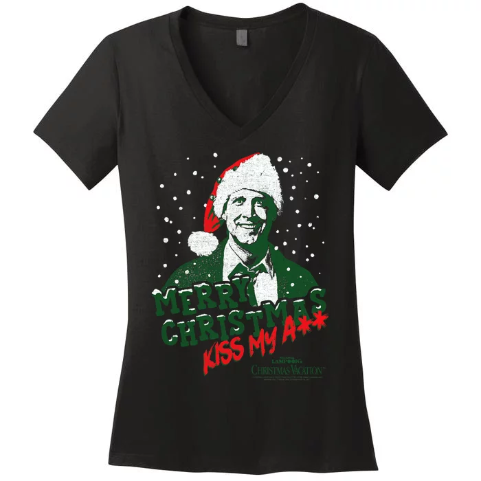 National LampoonS Christmas Vacation Merry Christmas Women's V-Neck T-Shirt