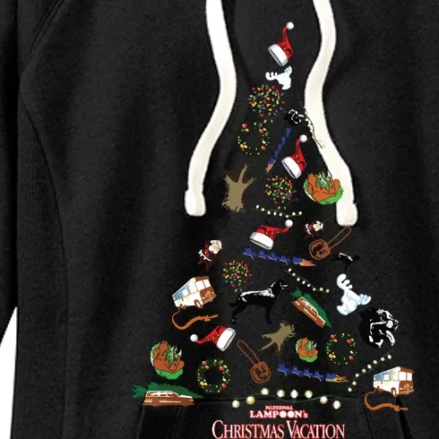 National Lampoons Christmas Vacation Christmas Tree Icons Women's Fleece Hoodie