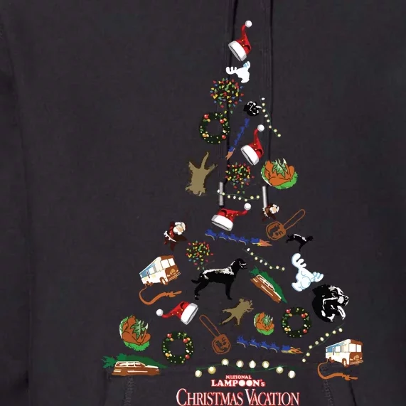 National Lampoons Christmas Vacation Christmas Tree Icons Premium Hoodie