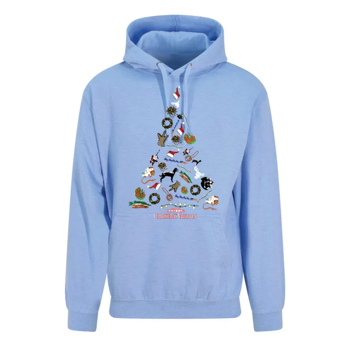 National Lampoons Christmas Vacation Christmas Tree Icons Unisex Surf Hoodie