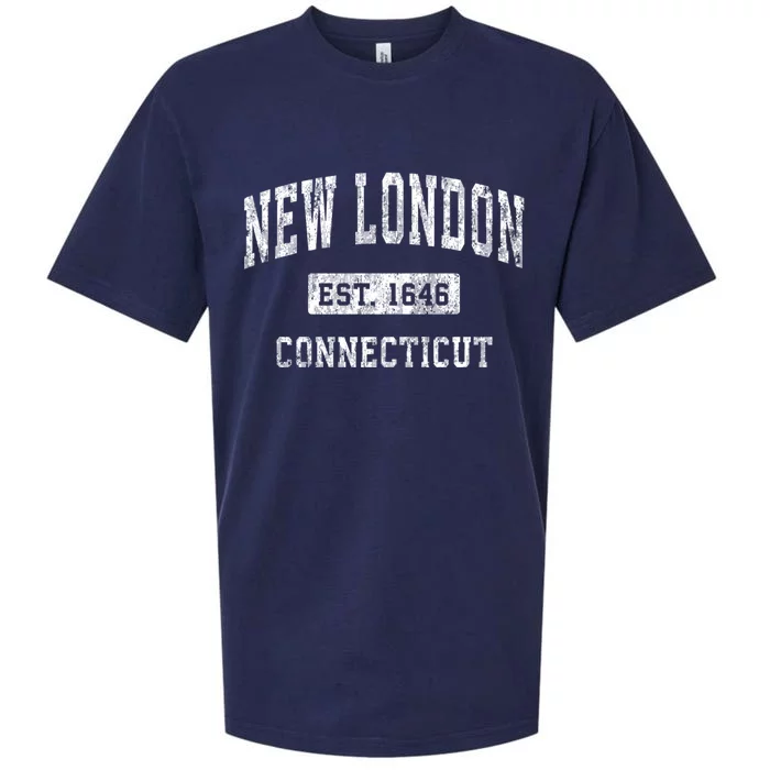 New London Connecticut Ct Vintage Established Sports Sueded Cloud Jersey T-Shirt