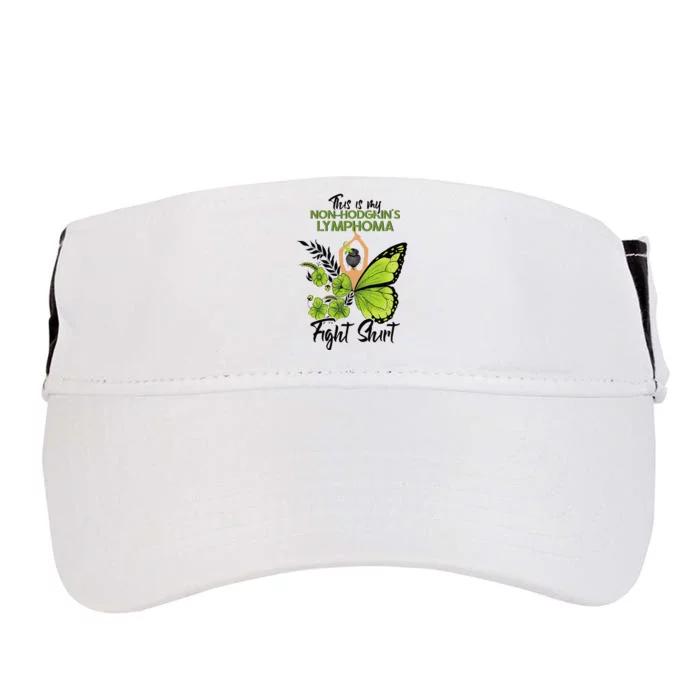 Nonhodgkins Lymphoma Cancer Awareness Green Ribbon Adult Drive Performance Visor