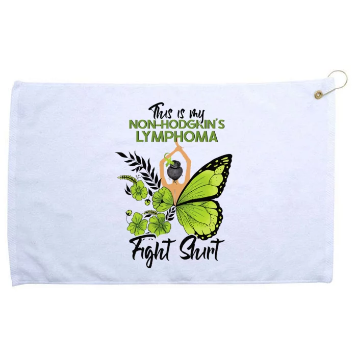 Nonhodgkins Lymphoma Cancer Awareness Green Ribbon Grommeted Golf Towel