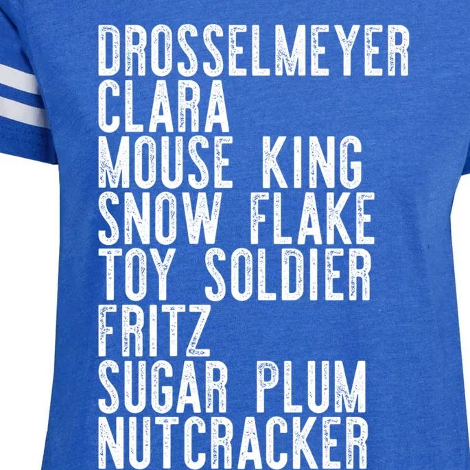 Nutcracker Leads Clara Drosselmeyer Christmas Ballet Meme Gift Enza Ladies Jersey Football T-Shirt