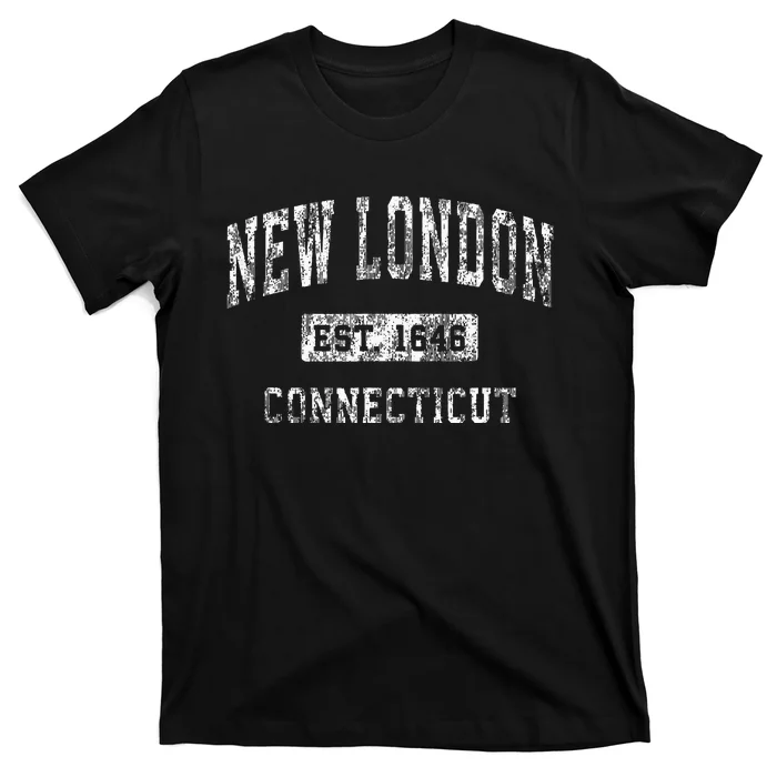 New London Connecticut Ct Vintage Established Sports T-Shirt