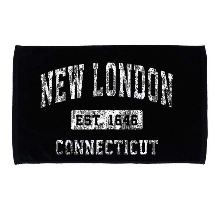 New London Connecticut Ct Vintage Established Sports Microfiber Hand Towel