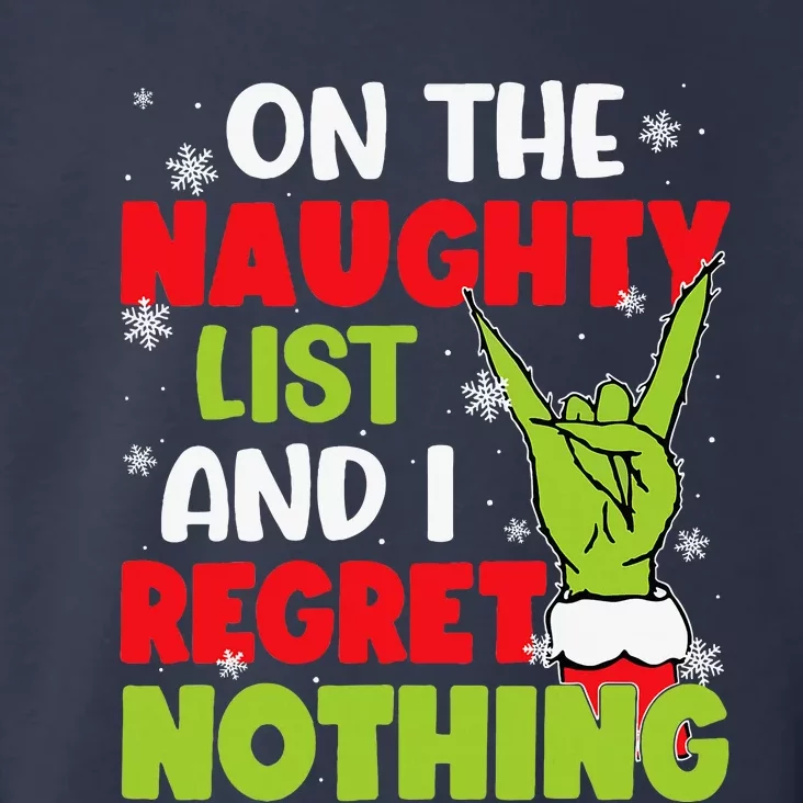 Naughty List Christmas Xmas Santa Toddler Hoodie