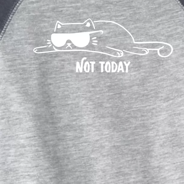 Nope Lazy Cat Not Today Toddler Fine Jersey T-Shirt