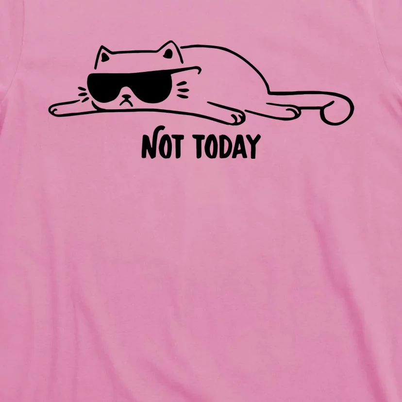 Nope Lazy Cat Not Today T-Shirt