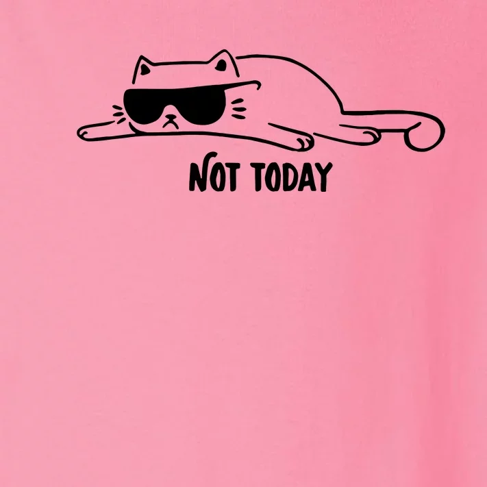 Nope Lazy Cat Not Today Toddler Long Sleeve Shirt