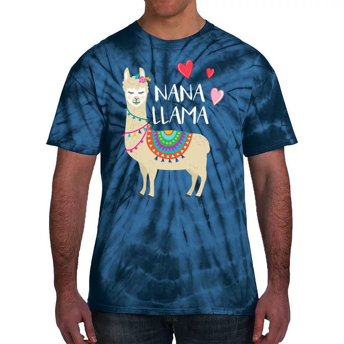 Nana Llama Cute Love Llamas & Alpacas Gift Tees Tie-Dye T-Shirt