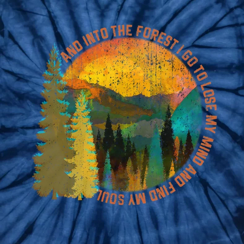 Nature Lover Camping Gift Tie-Dye T-Shirt