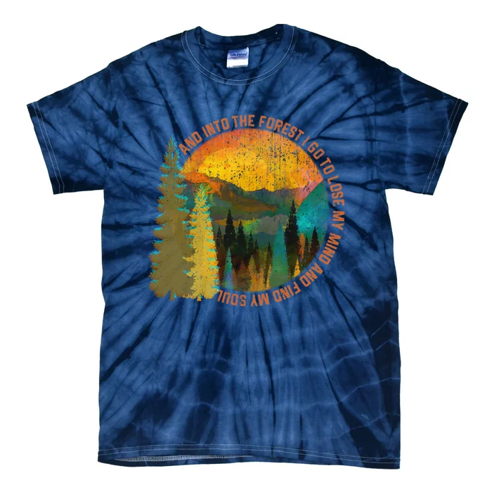 Nature Lover Camping Gift Tie-Dye T-Shirt