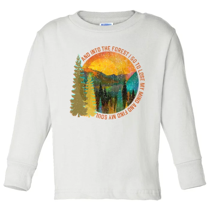 Nature Lover Camping Gift Toddler Long Sleeve Shirt