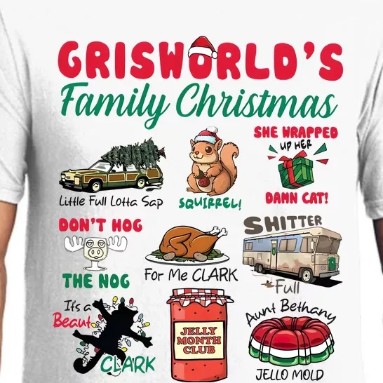 National Lampoons Christmas Vacation GriswoldS Family Christmas Pajama Set