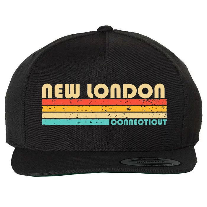 New London Ct Connecticut Funny City Home Roots Wool Snapback Cap