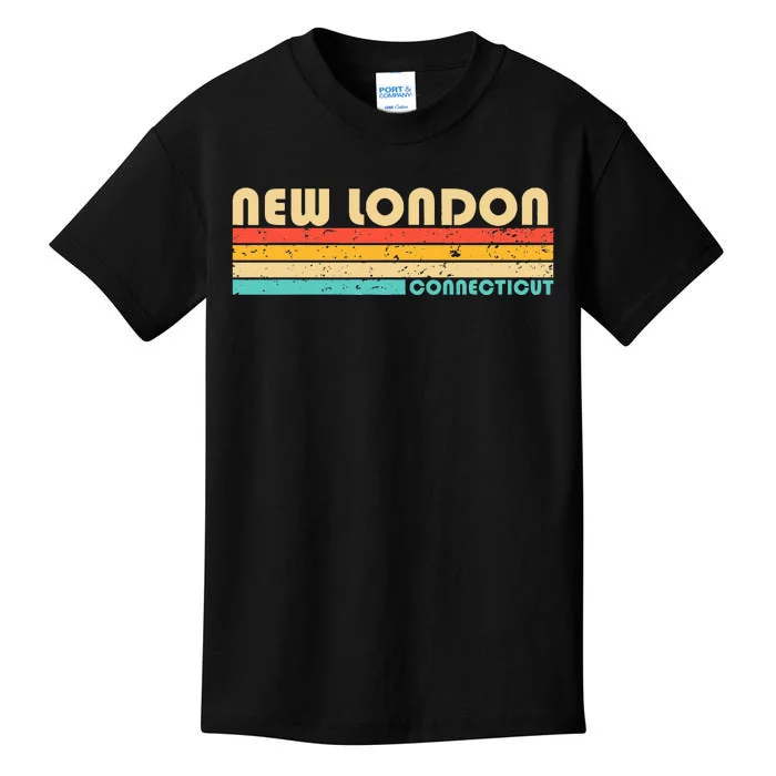 New London Ct Connecticut Funny City Home Roots Kids T-Shirt