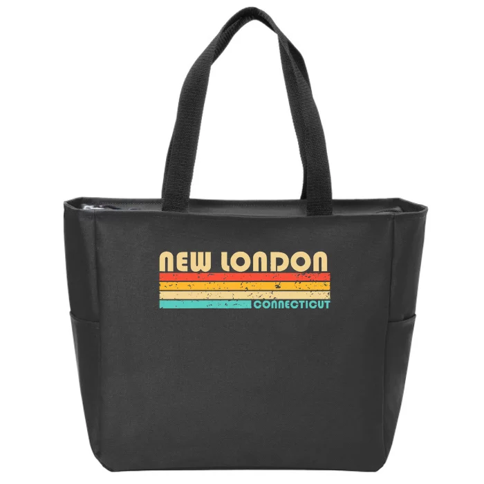 New London Ct Connecticut Funny City Home Roots Zip Tote Bag