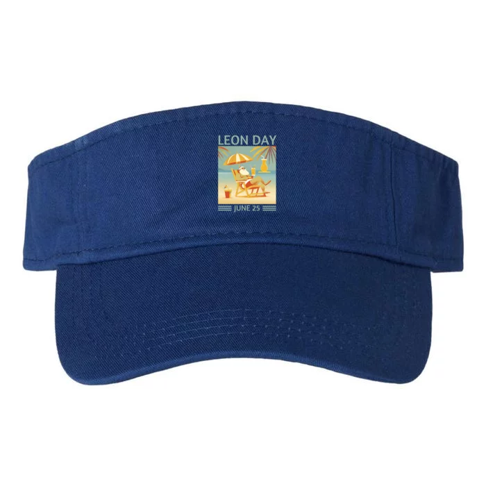 National Leon Day June 25 Noel Christmas Gift Valucap Bio-Washed Visor