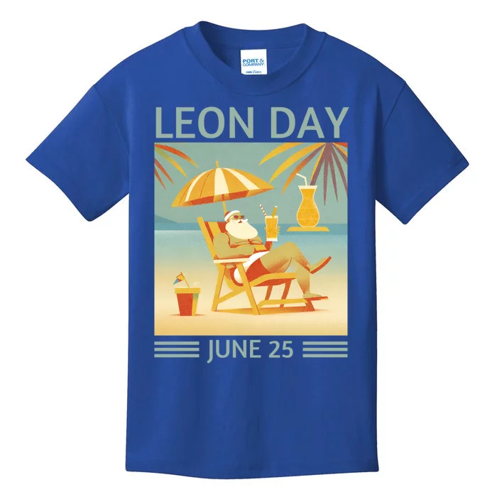 National Leon Day June 25 Noel Christmas Gift Kids T-Shirt