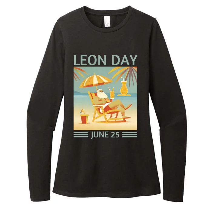 National Leon Day June 25 Noel Christmas Great Gift Womens CVC Long Sleeve Shirt