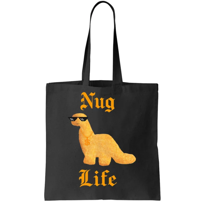 Nug Life Dino Nuggs Dino Chicken Nuggets Dinosaur Nugget Tote Bag