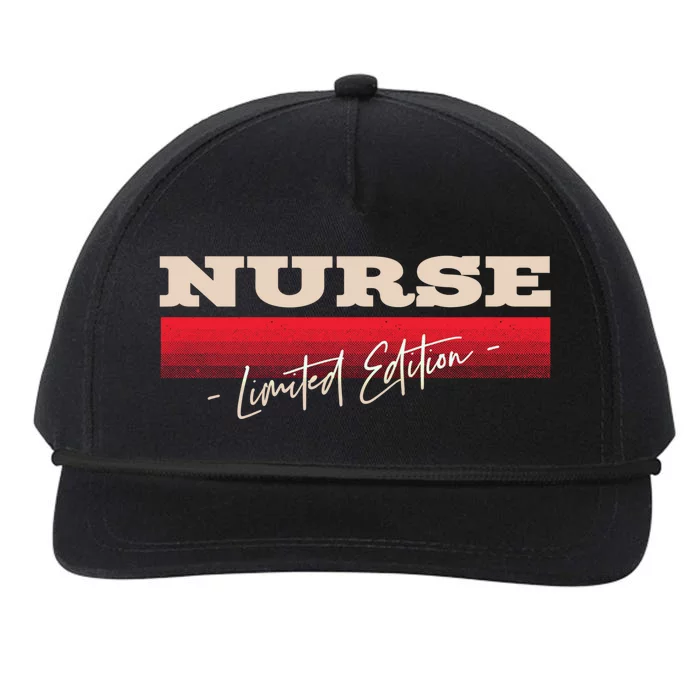 Nurse Limited Edition Nursing Profession Rn Career Funny Gift Snapback Five-Panel Rope Hat