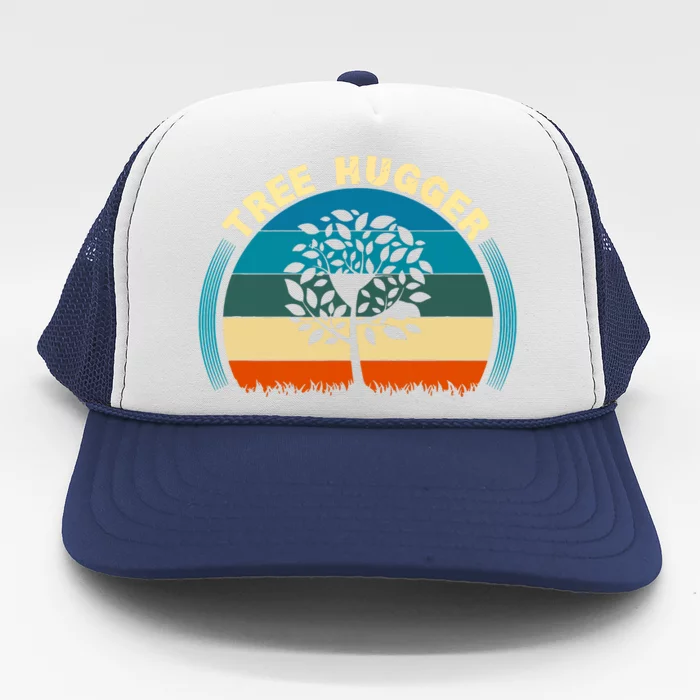 Nature Lovers Earth Environmentalist Tree Hugger Sunset Trucker Hat