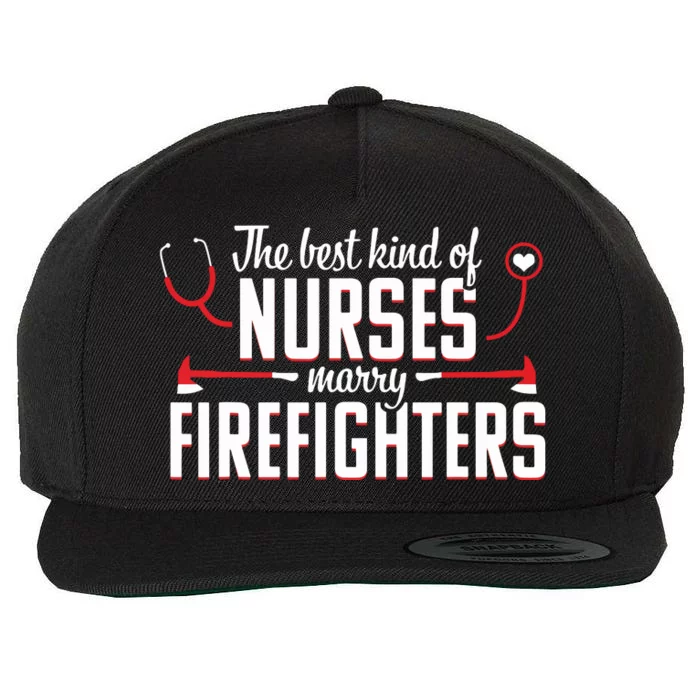 Nurse Life Fire Wife Funny Best Firefighter Nursing Wool Snapback Cap