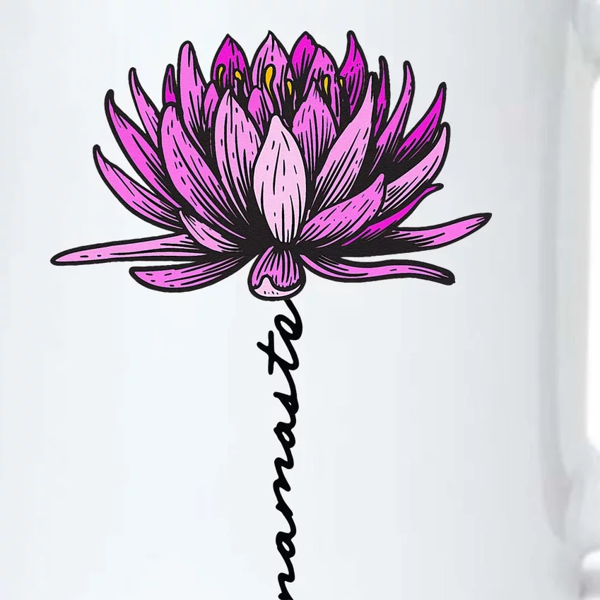 Namaste Lotus Flower Spiritual Yoga Meditation Gift Black Color Changing Mug