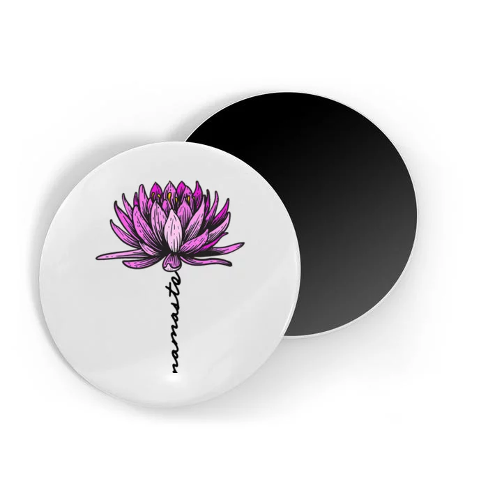 Namaste Lotus Flower Spiritual Yoga Meditation Gift Magnet