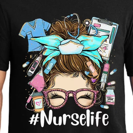 Nurse Life Funny Nurse Gifts Nurselife LPN CNA Nursing Pajama Set