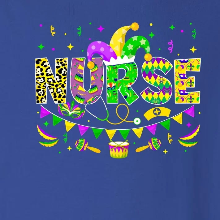 Nurse Lover Funny Mardi Gras Carnival Party Gift Toddler Long Sleeve Shirt