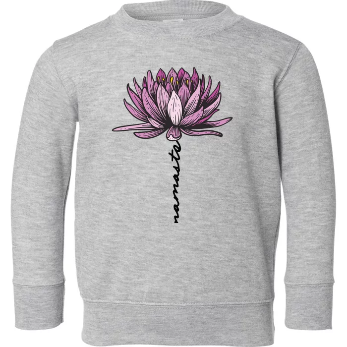 Namaste Lotus Flower Spiritual Yoga Meditation Gift Toddler Sweatshirt