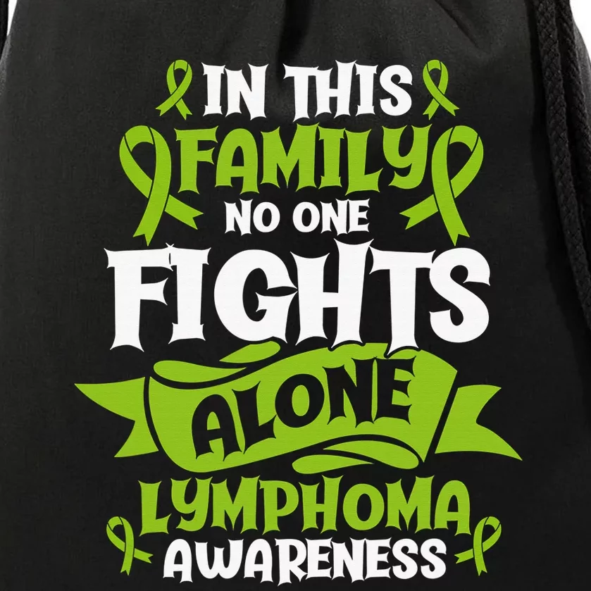 Non-Hodgkin Lymphoma Family Support Cancer Awareness Drawstring Bag