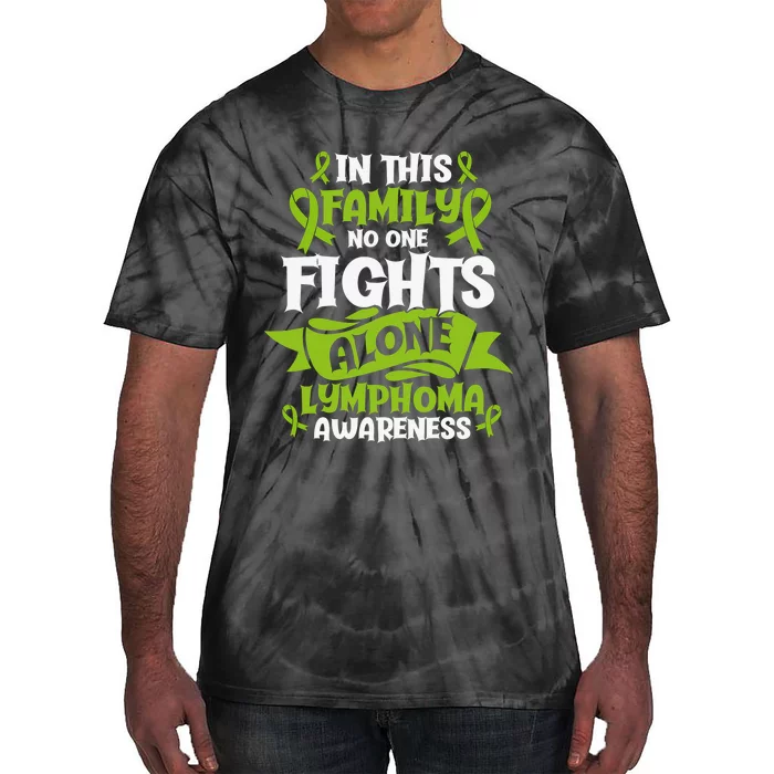 Non-Hodgkin Lymphoma Family Support Cancer Awareness Tie-Dye T-Shirt