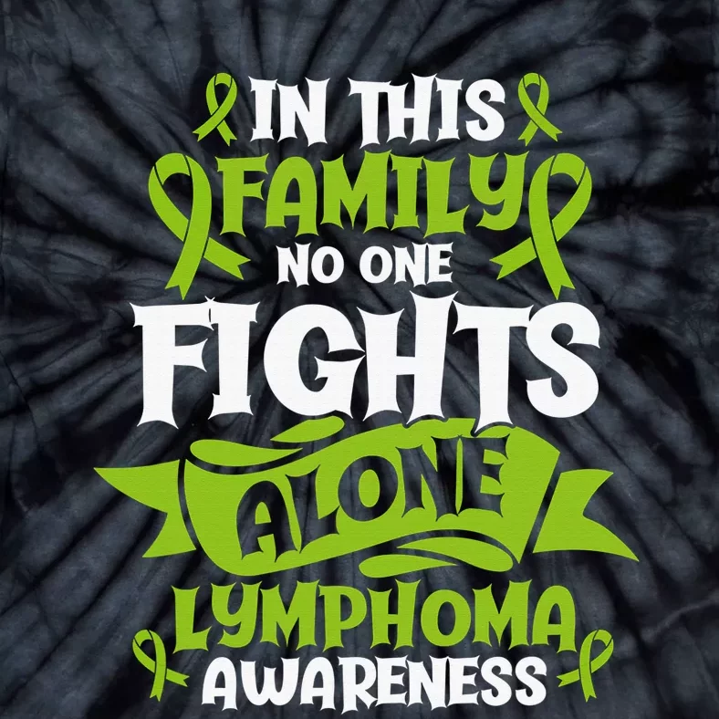 Non-Hodgkin Lymphoma Family Support Cancer Awareness Tie-Dye T-Shirt