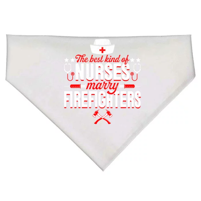 Nurse Life Fire Wife Cute Best Firefighter Nursing Fire Cool Gift USA-Made Doggie Bandana