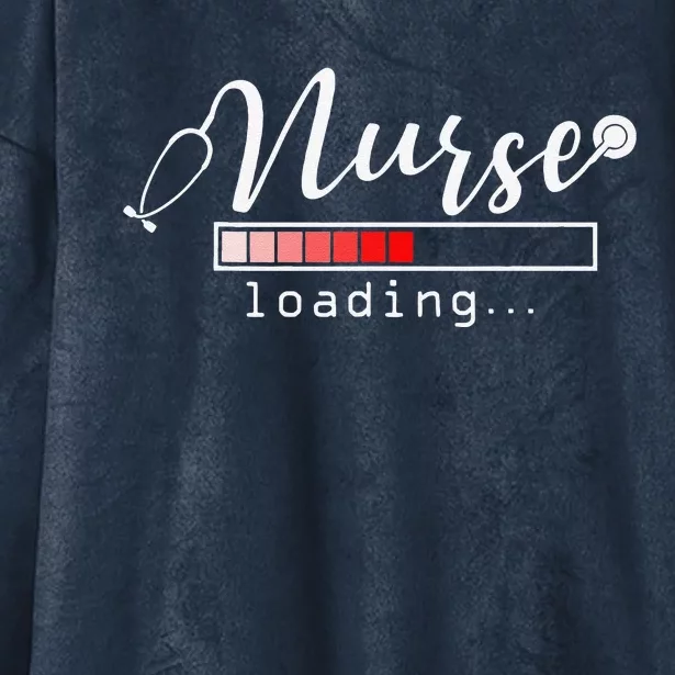 Nurse Loading Funny Nursing School Graduates New Nurse Gift Hooded Wearable Blanket