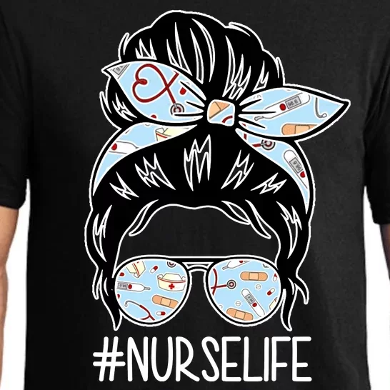 Nurse Life Female Bun Pajama Set