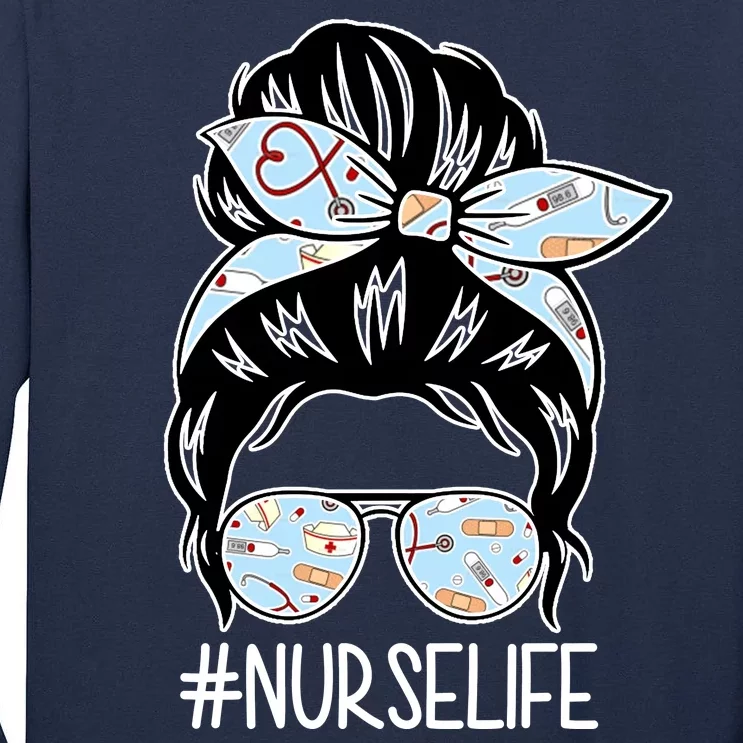 Nurse Life Female Bun Tall Long Sleeve T-Shirt