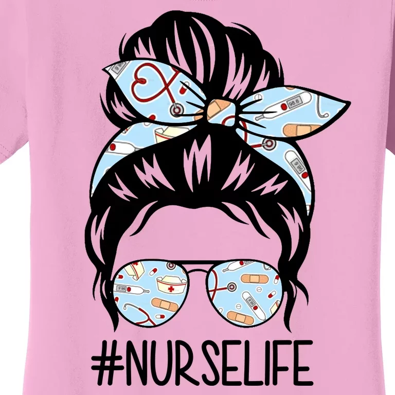 Nurse Life Female Bun Women's T-Shirt