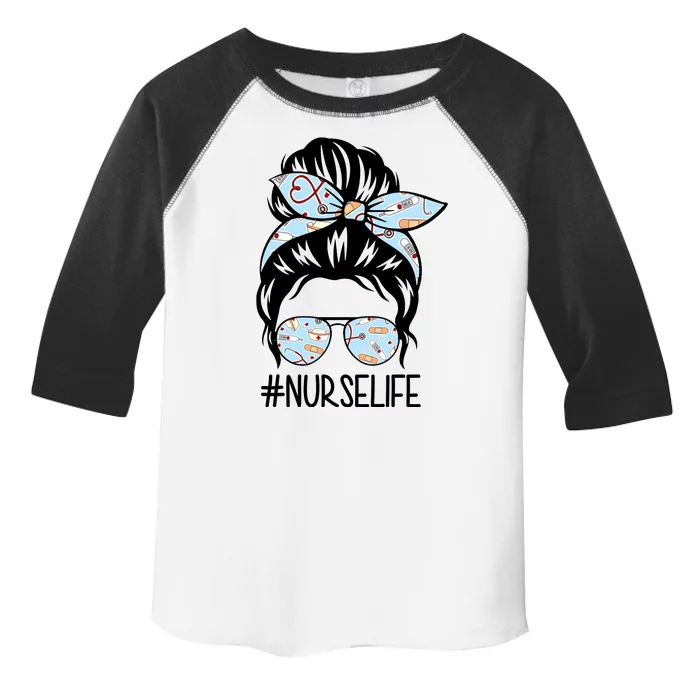 Nurse Life Female Bun Toddler Fine Jersey T-Shirt