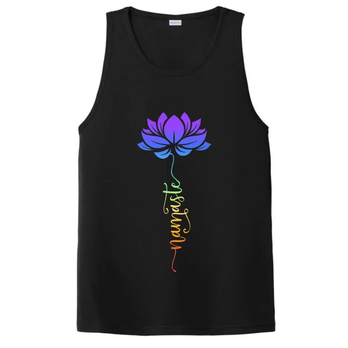 Namaste Lotus Flower Meditation Yoga Performance Tank