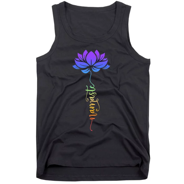 Namaste Lotus Flower Meditation Yoga Tank Top