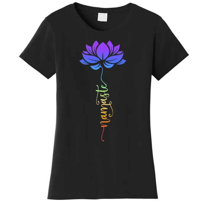 Namaste Lotus Flower Meditation Yoga Women's T-Shirt